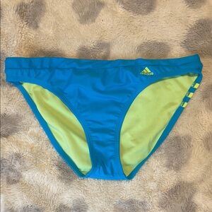 Adidas Aqua and Lime Bikini Bottom